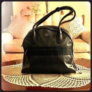 Lululemon bowling yoga bag. Leather. Large.